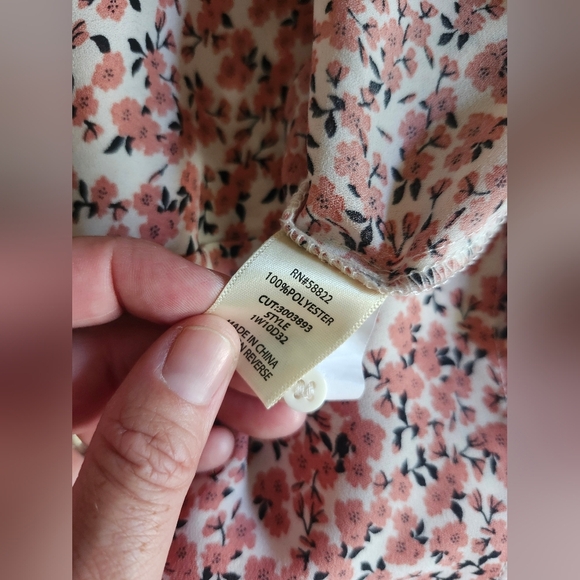 Max Studio Floral Ruffle Sleeved Shirt - Picture 5 of 5